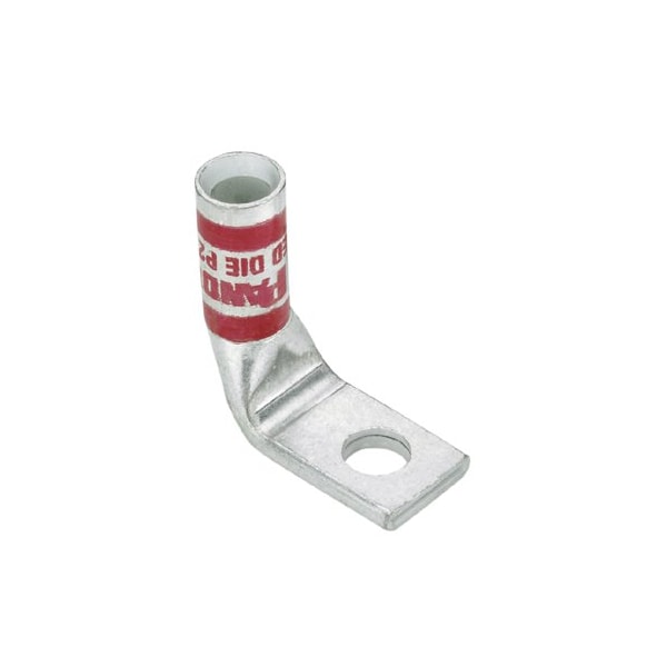 One-Hole Compression Lug, Standard Barrel, Copper, Orange